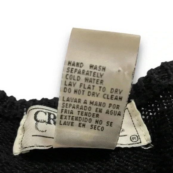 Black Beaded Knit Cardigan Floral Embellished Long Sleeve Button Up Star Sweater - Picture 10 of 10